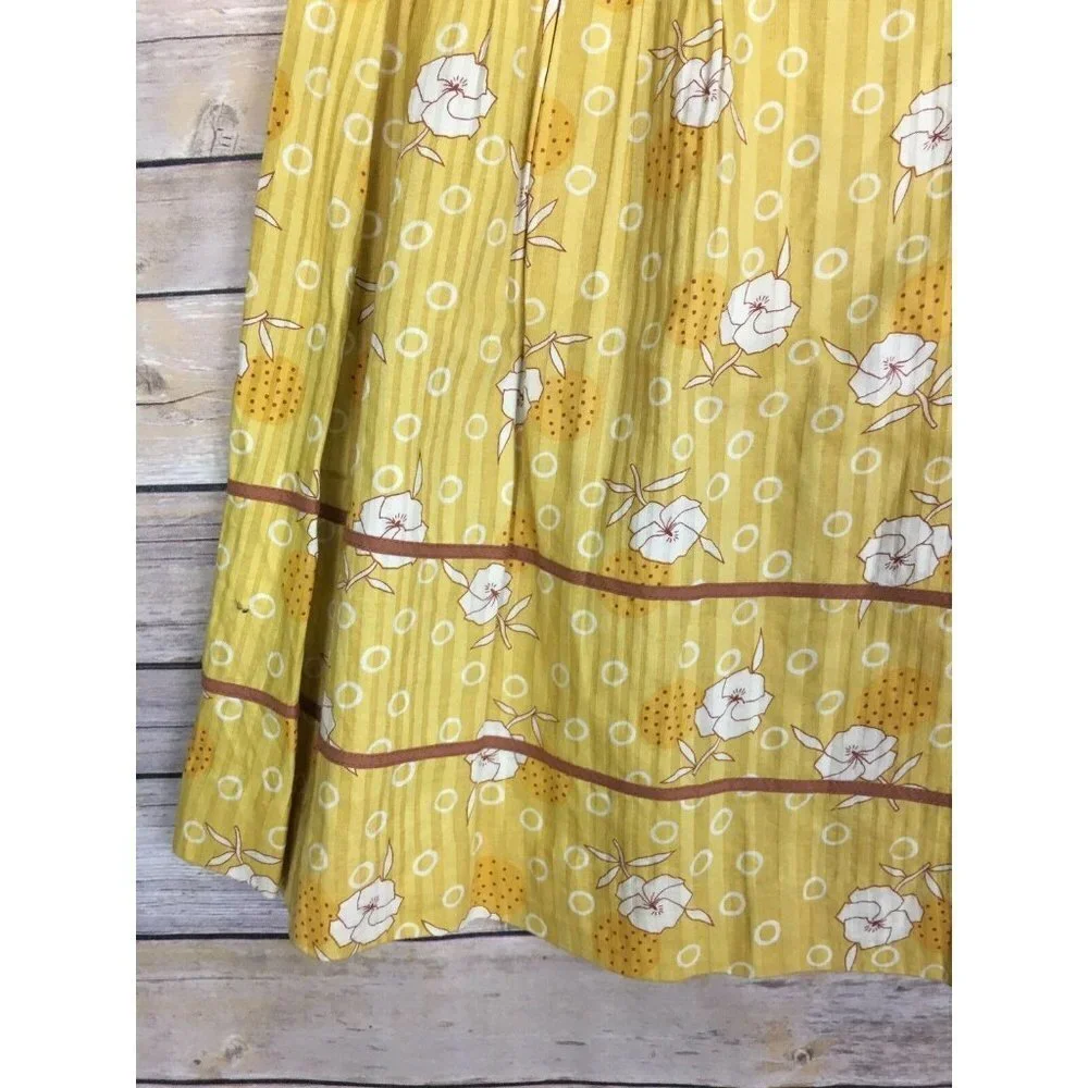 Lux Lux Lux Size 3 Yellow Floral Cotton Skirt - Picture 5 of 8